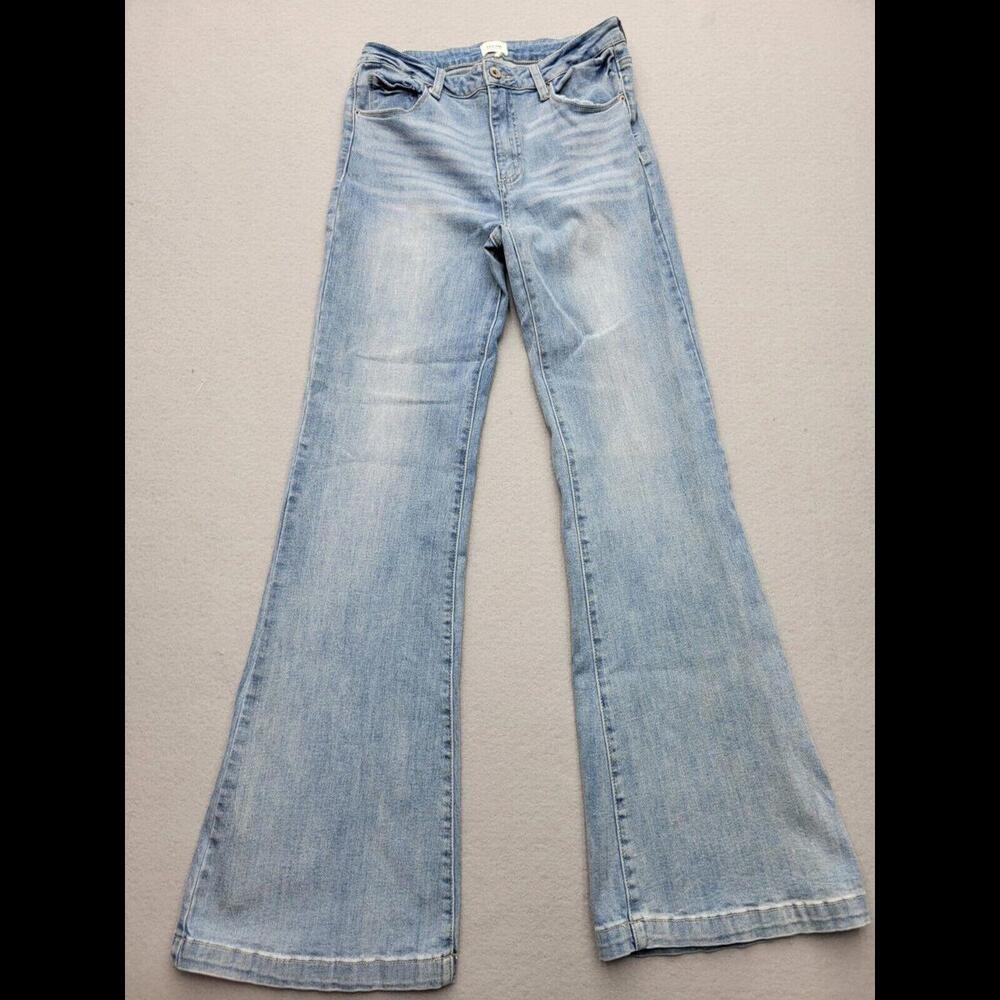 A2 Jeans Womens Jeans 9 Blue Flare Light Wash
